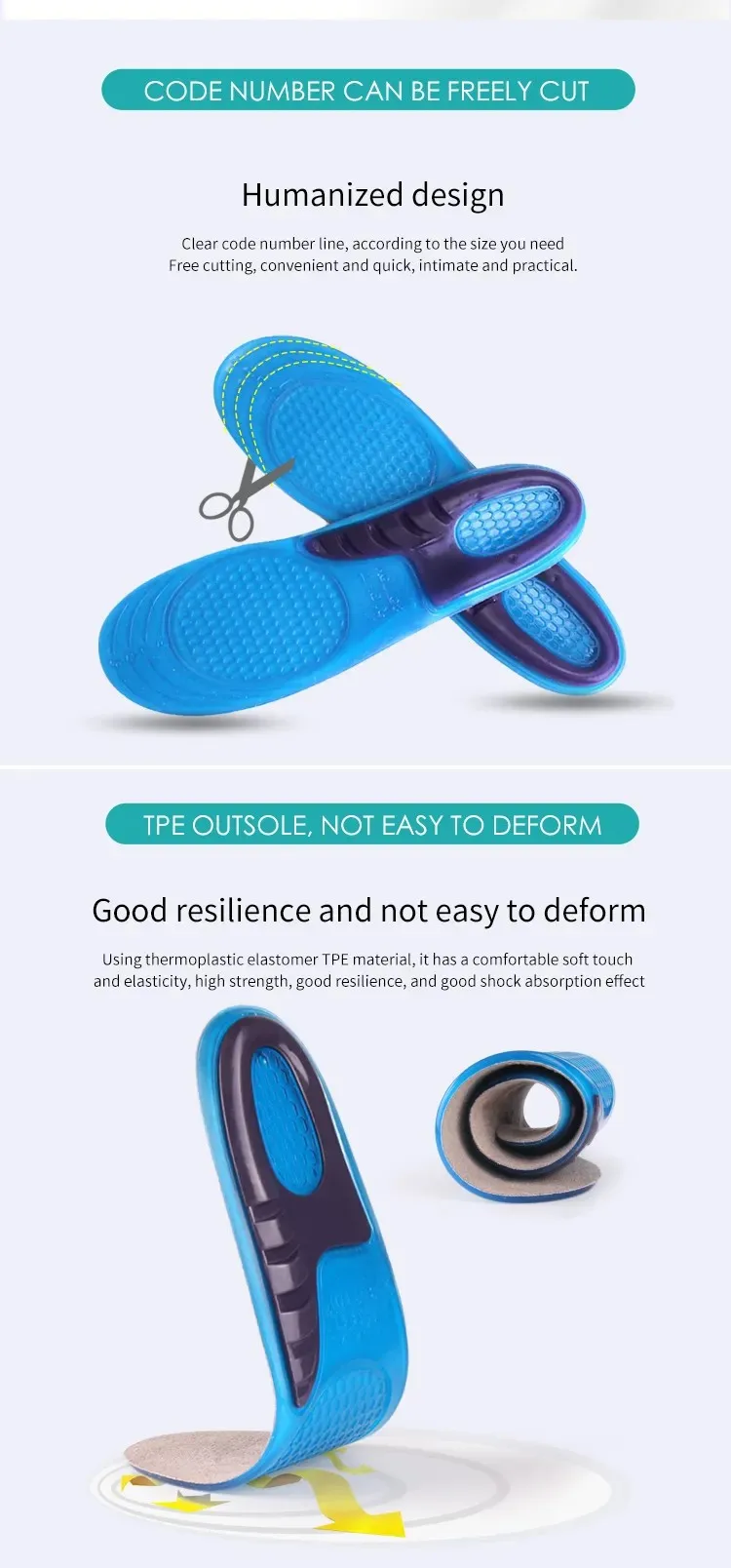 Silicone Gel Insoles Arch Support Orthopedic Pads Silicone Gel Insoles Arch Support Orthopedic Pads