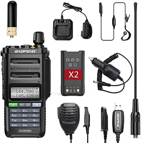 Baofeng UV-9R PLUS vhf uhf walkie talkie dual band ham radio 2024 hot sell Walkie Talkie Long Range Baofeng Uv-9r