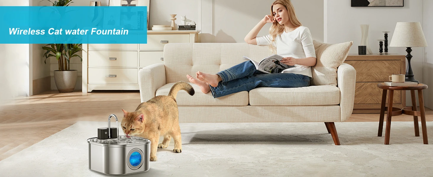 wireless cat water foutain