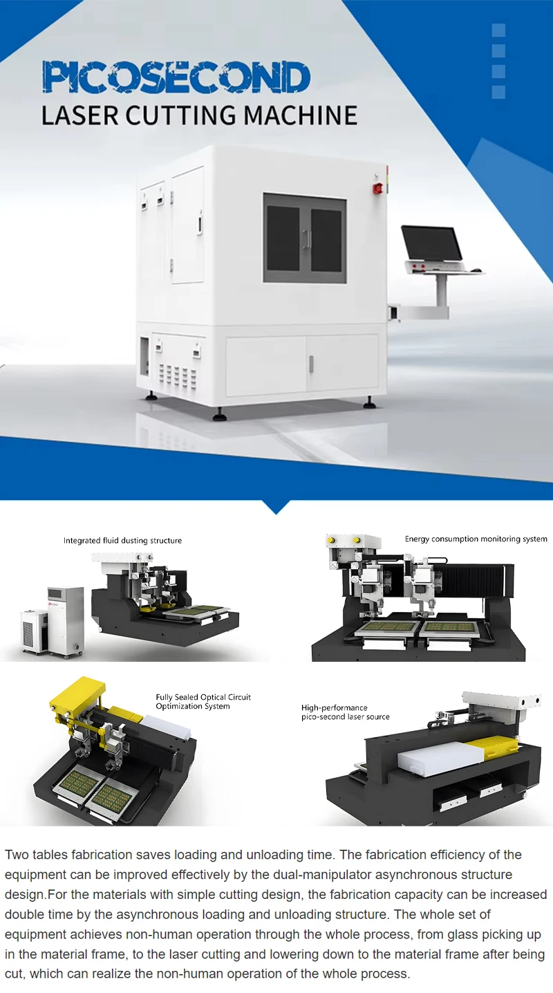 2025 Professional Picosecond Laser / Pico Laser / Picolaser Cutting Machine for Glass