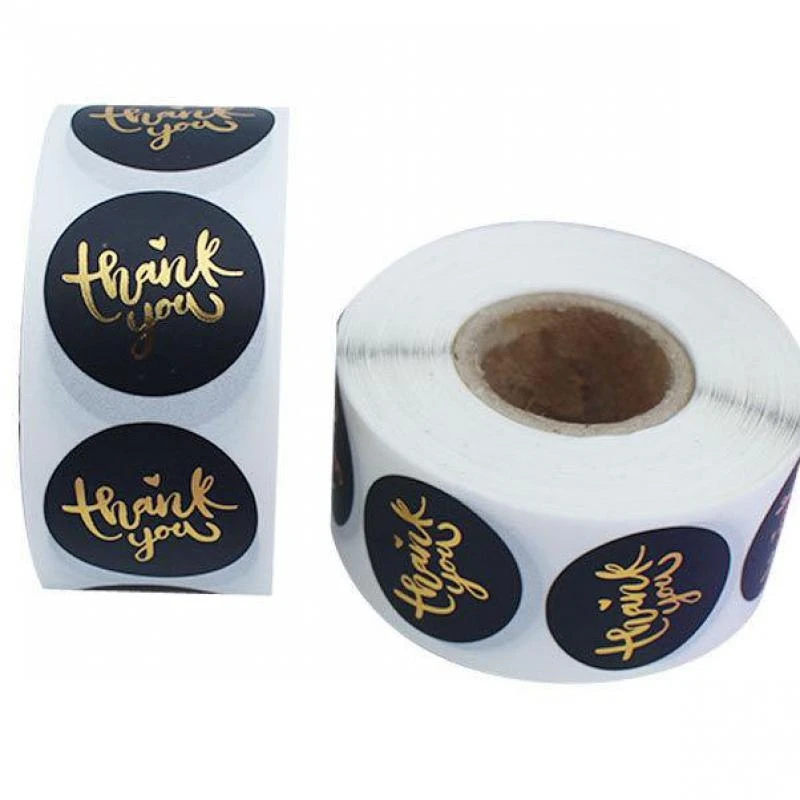 logo sticker roll
