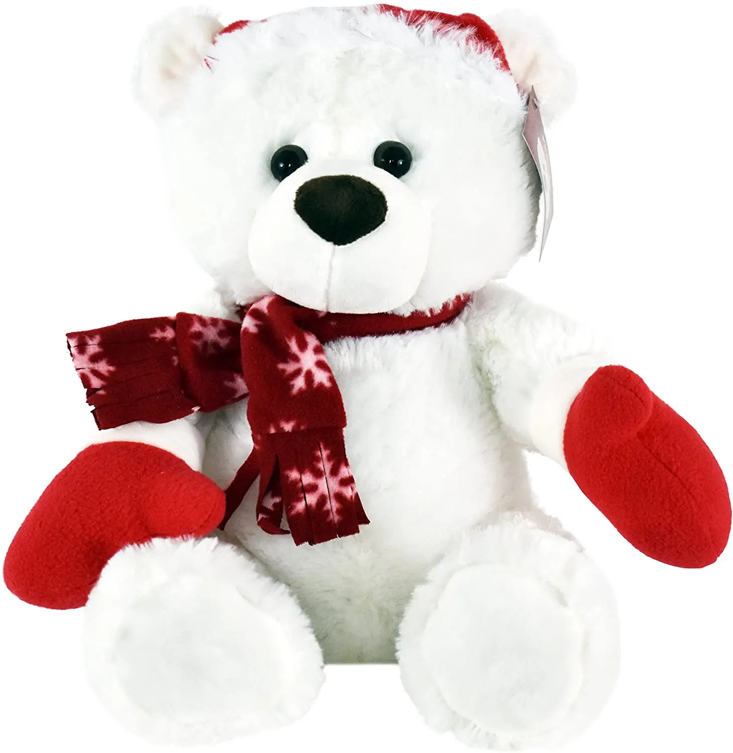 white christmas teddy bear