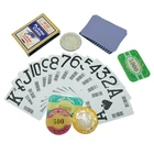 Poker Set Poker Sets Hot Selling Custom Germany Black Core Paper Poker Set Casino Playing Cards