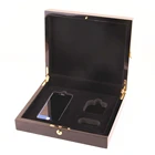 Phone Fancy Customized Glossy Wooden Phone Display Case For 2 Phone Packaging Storage China Wooden Box Plant