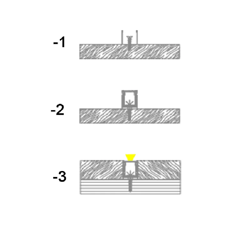 EU Warehouse Led Aluminum Channel Extrusion Housing Mounted Cinema Profile Light Outdoor Step Lights Led Strip Aluminum Profile factory