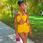 Clothing New Arrivals 2 Piece Set Clothing Crop Top Short Set Women 2 Piece Set