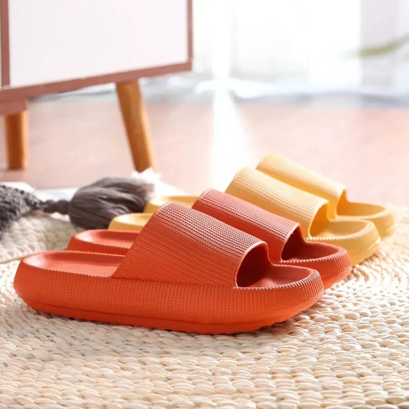 HEVA Women's Platform Sandals Comfort Athletic Pillow Slides Custom Logo Shower Bathroom Sports Home Sliders Slippers for Men