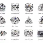 Pear Shape Double Jewelry Colorless 6*8mm Pear Shape Moissanite Diamonds With GRA Certificate Wholesale