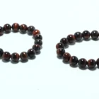 Precious Natural Red Tiger Eyes Quartz Precious Stretch Beaded Bracelet Crystal Charm Feng Shui Bracelet