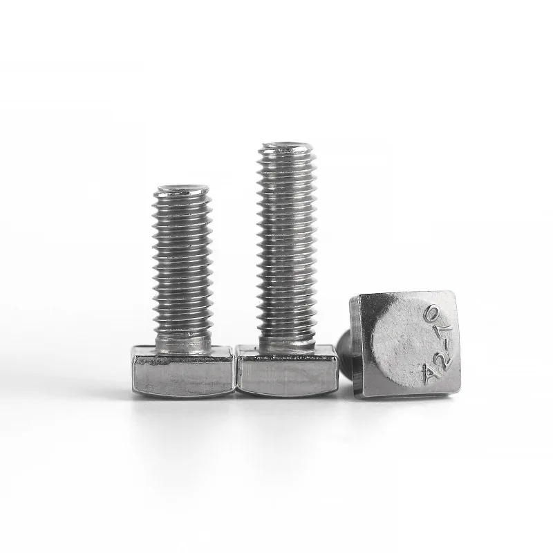 Hardware Fastening Stainless Steel square Head Machine Bolt Full Thread Bolts factory