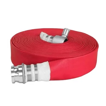 1 inch Fire  Lay Flat Hose Pipe  Water Discharge Pump Layflat Hose  cotton canvas fire hose