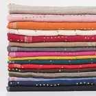 Hijab Scarf Wholesale Drilling Muslim Hijab Women Cover Head Scarf Plaid Foulard Hijab Scarf