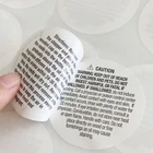 Round Stickers Customized Waterproof Vinyl Instructions Printing Self Adhesive Peel Off Round Double Sided Stickers