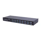 High Resolution 1920*1200 60Hz 16 Port 17 Inch Singlerail LCD KVM Console For Computer Room