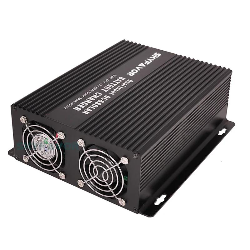 Fast 24v dc to dc battery charger 24v 50A MPPT 24v 30a solar charger Dual Input Camper Van Vehicle Marine RV battery charger