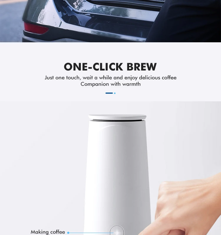 Portable Coffee Machine Mini Coffee Machine Espresso for Home Office Electric USB White Car Coffee Maker