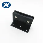 Glass To Wall Hinge Glass Door Hinge Stainless Steel Glass To Wall Black Color Bathroom Shower Door Hinge