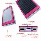 Solar Mobile Power Bank Portable Power Bank With LED Flashlight USB Solar Power Bank