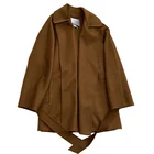 Coat Women Coats High Level Newest Autumn And Winter Woolen Coat Short Style Women Wool Coats With Belt