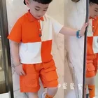 Summer Clothing Summer Clothing Sets Boys Cotton Kids Casual Clothes Flower Shirt And Denim Shorts 2 Pcs Boys Suits
