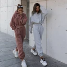 Women Oversized Woman Hoodie 2020 Jogger Custom Workout 2 Piece Women Set Crop Top Oversize Hoodie Women Sweatshirt