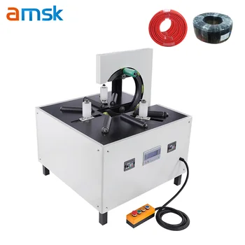 Electric Coil Winding Wrapping Machine for Plastic Pipes Tubes Food Chemical Beverage Apparel Packaging PLC Motor Components