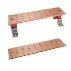 Copper Copper Copper Fabrication Custom Metal Stamping Sheet Metal Copper Busbar Fabrication Flat Copper Bus Bar