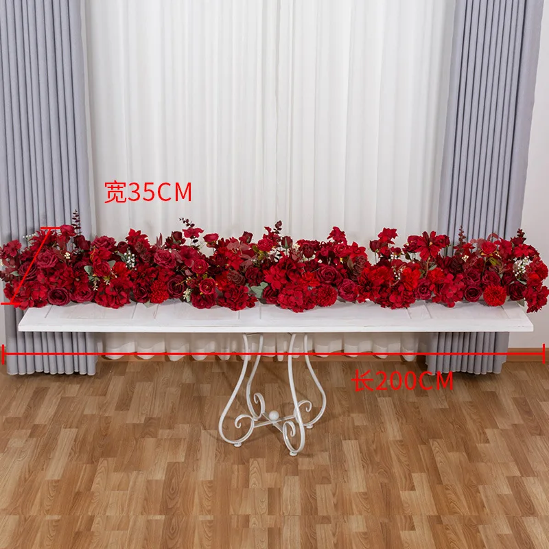 78inch Wedding Flower Runner Silk Flower Row Table Arrangements Greenery Runner Buy Hot Sale