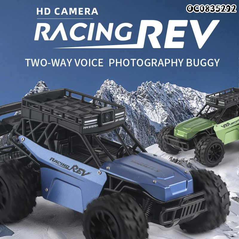 All terrain off road rc car toys with HD anti shake camera for adults with high speed off road