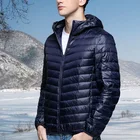 Coat Autumn Winter Warm Light Thin Duck Down Custom Logo Free Man Lightweight Jacket Men Down Coat