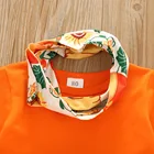Girls Set 2021 New Girls Autumn Hot Girls Christmas Pumpkin Pants Set