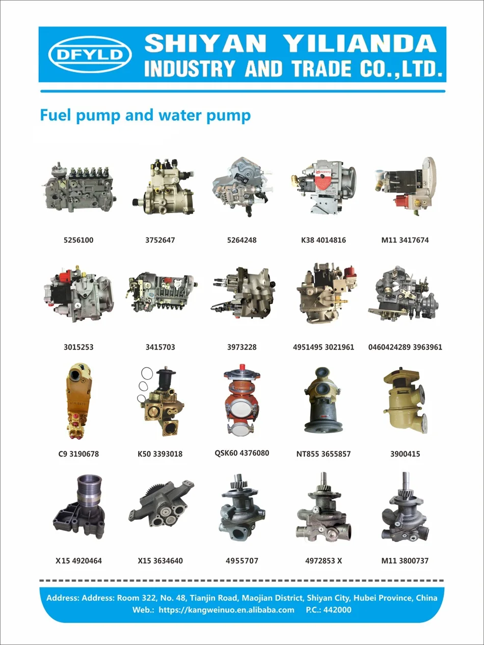 Diesel engine 6CT 6L water pump 3966841