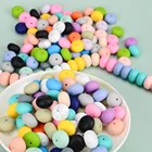 New Products Mixed Color Bulk 19mm Abacus Silicone Beads Loose
