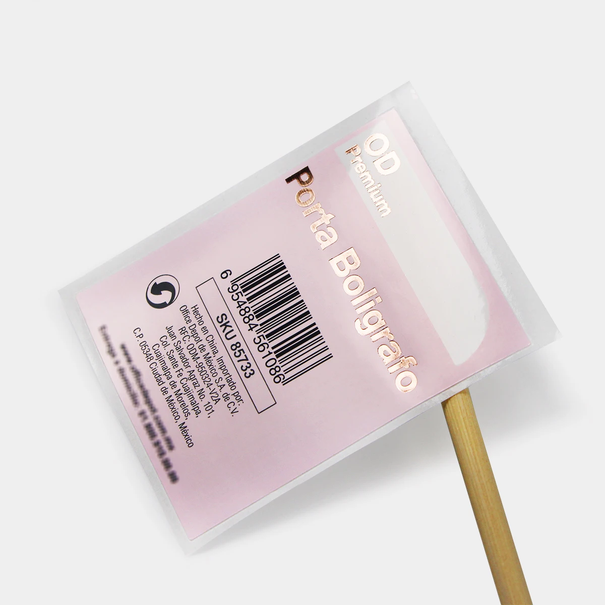 custom luxury rose/gold/silver foil hot stamping barcode eco-friendly sticker product packaging printing waterproof label