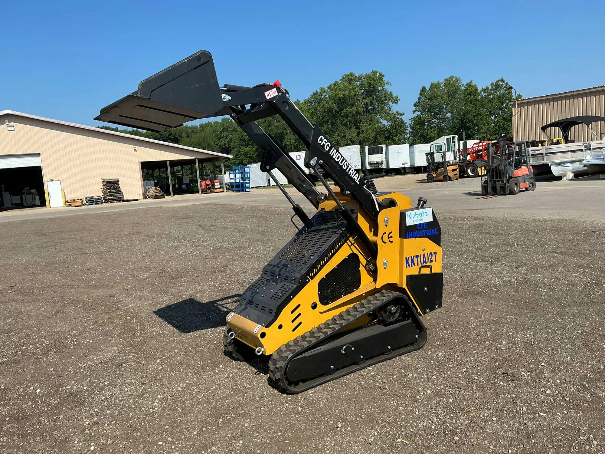 kkt27 kubota d1105 diesel engine 3 cylinders mini skid steer loader crawler loader-2