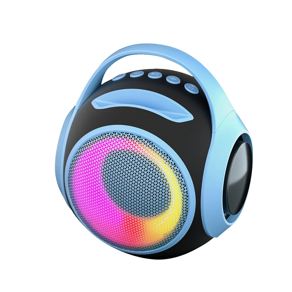 wholesale Portable ktv speaker  wireless stereo party box wireless microphone 20w speaker  portable RGB karaoke party speaker