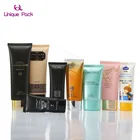 Plastic Soft Tubes Empty Green Plastic PE Airless Soft Squeeze Cosmetic Cream Lotion Packaging Sugarcane Tubes