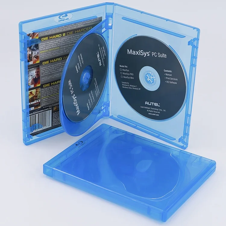 Blu-ray 11 mm cajas de almacenaje con logo diseño de dragón Trading Branded 2 25 x Discos de doble 