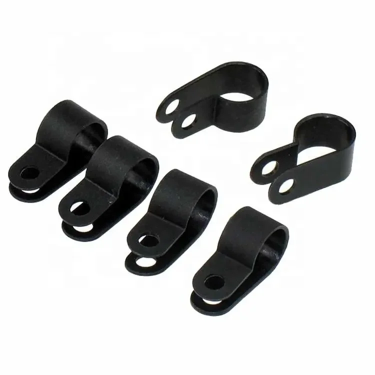 Good Quality Manufactured Low Price 6.35mm Plastic nylon r type cable clamp 1/4 cable holder clip