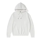 Hoodies Custom Printing Men's White Cotton Heavy Hoodies Casual Top Embroidery Logo Sweatshirt