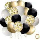 Gold Youhoda Transparent Clear Globes Rose Gold Helium Latex Party Decoration Confetti Baloons Balloons