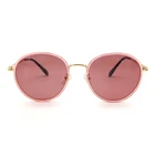 Oval Customised Women Fashion Oval Polarized Metal Sunglasses
