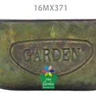 Plant Planter Box Simply Zinc Large Metal Tin Plant Flower Basket Oval Shape Garden Planter Pot Box