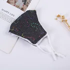 Sex Mask 2020 Wholesale Ins Popular Reusable Fashion Sex Women Rhinestone Sequin Halloween Party Bling Mask