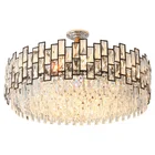 Manufactory Wholesale Custom Modern Black Crystal Chandelier For Interior Decoration Lighting