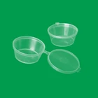 Cup Plastic Sauce Cup Hinged Lid Small Seasoning Cup With Lid Takeaway Soy Cup