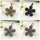 Pave Paved Charm CZ Micro Pave Flower Pendant/Charm Cubic Zirconia Paved Charm Necklace Bracelet Charm Pendant