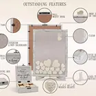 Wedding Wood Wedding Visitors' Book Alternative Retro Ceiling Frame With Bracket Wedding Guest Book Heart