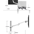 Arm Monitor Stand Mount Small Double Arm Laptop Arm And Monitor Stand Mount