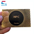 Card Stainless Steel Matte Black Business NFC Card Metal Nfc Card